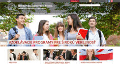 Desktop Screenshot of cdv.uniba.sk