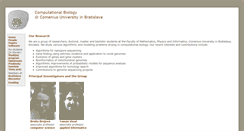 Desktop Screenshot of compbio.fmph.uniba.sk