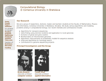 Tablet Screenshot of compbio.fmph.uniba.sk