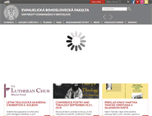 Tablet Screenshot of fevth.uniba.sk