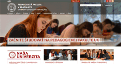 Desktop Screenshot of fedu.uniba.sk