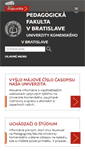 Mobile Screenshot of fedu.uniba.sk