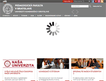 Tablet Screenshot of fedu.uniba.sk