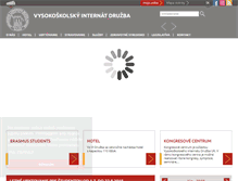 Tablet Screenshot of druzba.uniba.sk