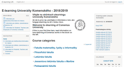 Desktop Screenshot of moodle.uniba.sk