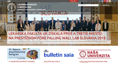 Desktop Screenshot of fmed.uniba.sk