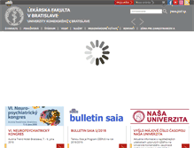 Tablet Screenshot of fmed.uniba.sk