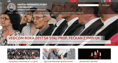 Desktop Screenshot of fmph.uniba.sk