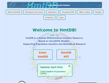 Tablet Screenshot of hmtdb.uniba.it