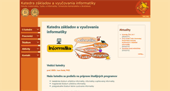 Desktop Screenshot of edi.fmph.uniba.sk