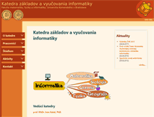 Tablet Screenshot of edi.fmph.uniba.sk